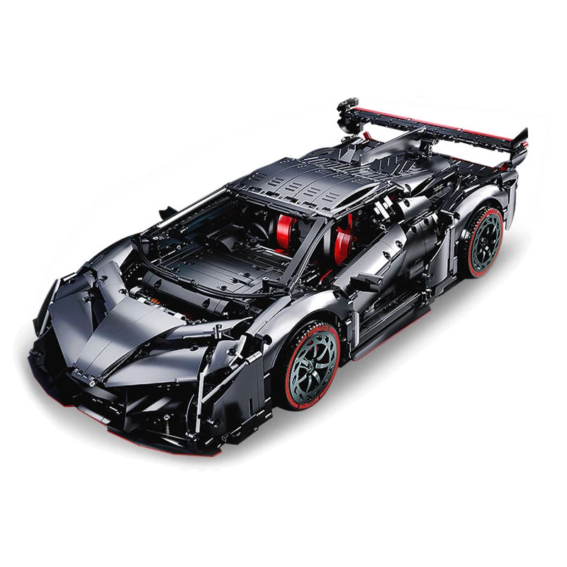 Конструктор MOC технический из сплава, спортивный автомобиль Veneno, модель города, гоночный автомобиль, игрушки для мальчиков, подарочный набор