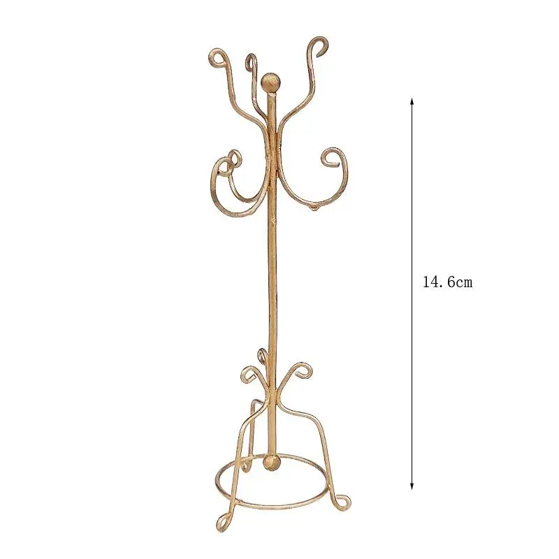1/12 Puppenhaus Simulation Mini Garderobe Modell Puppe Hause Schlafzimmer Kleiderbügel Möbel Dekor Spielzeug Puppe Wohnzimmer Szene Ornamente Spielzeug – Detail 6
