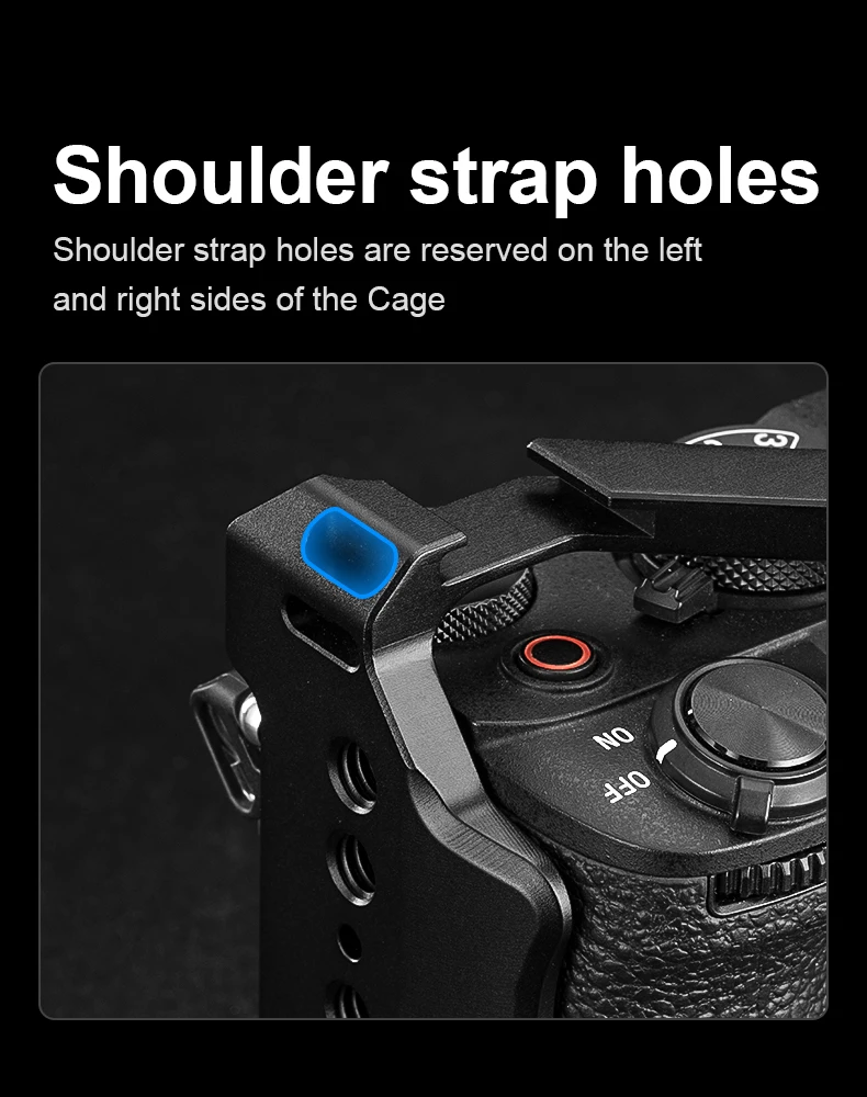 DSLR Camera Cage with Multiple Expansion Holes for SONY A7CII/A7CR Photography P