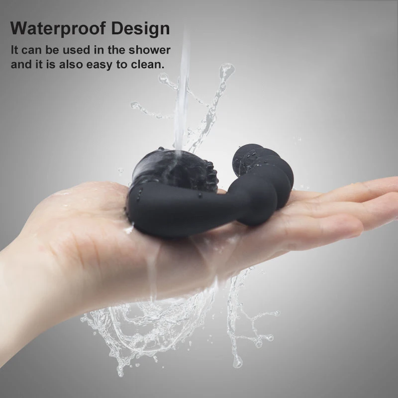 Anal Plug Vibrator Granular prostate massager waterproof 10 speed stimulation buttocks silicone adult female male sex toy