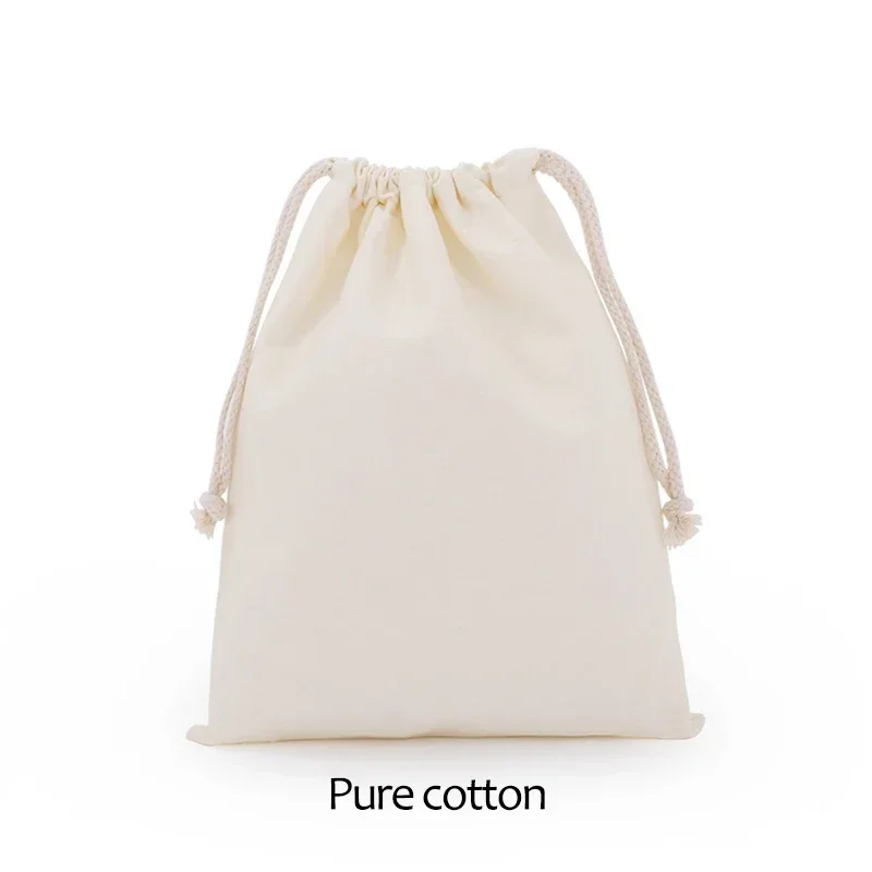 Eco-Friendly Cotton Blend Drawstring Gift Bags for Candy Storage and Home Organization