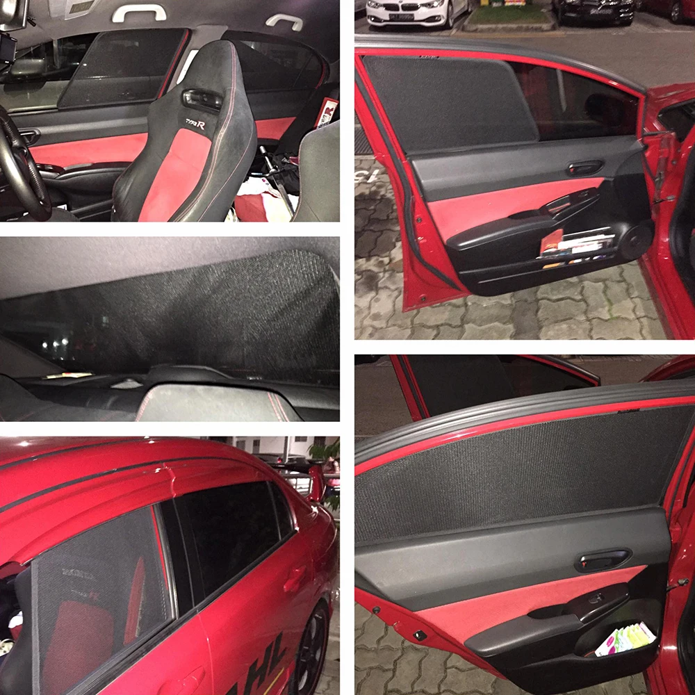 

For Honda CIVIC FD 8TH 2005-2011 Magnetic Car Rear Side Baby Window SunShade Shield Front Windshield Curtain Sun shade Visor
