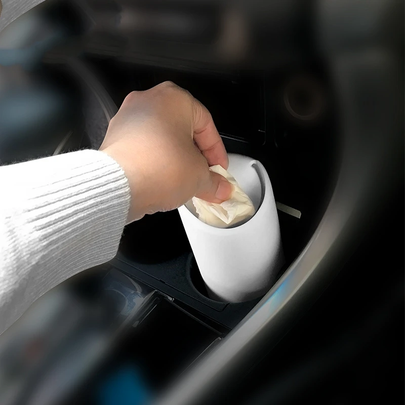 

Auto Car Garbage Trash Can Universal Silicone Garbage Dust Case Holder Rubbish Bin Interior Organizer Storage Box Accessories