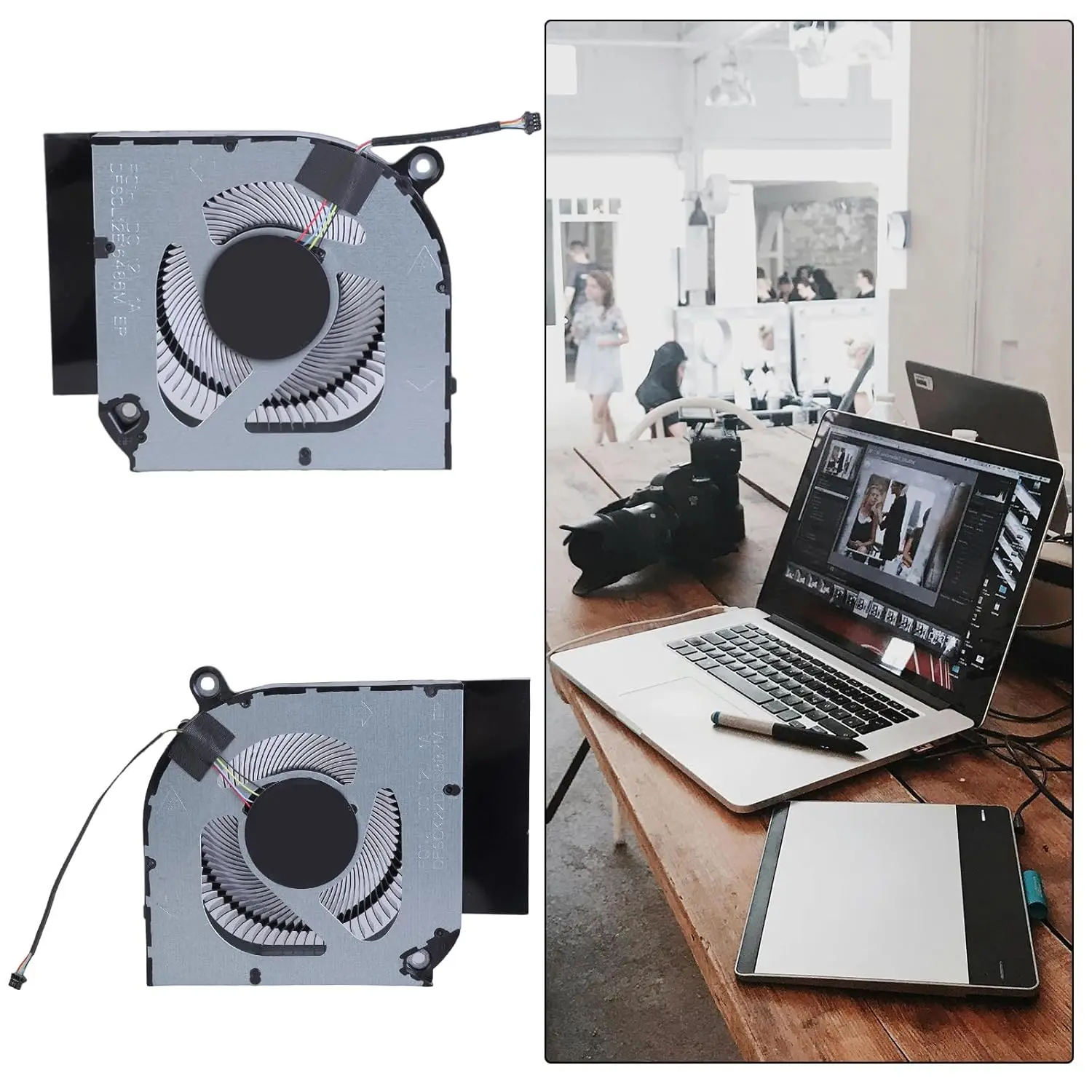 Replacement CPU+GPU Cooling Fan for Acer Predator Helios Neo 16 PHN16-71/18-71 /16-71-5606 N22Q22 DC12V DFSCL12E16486M FQ1H