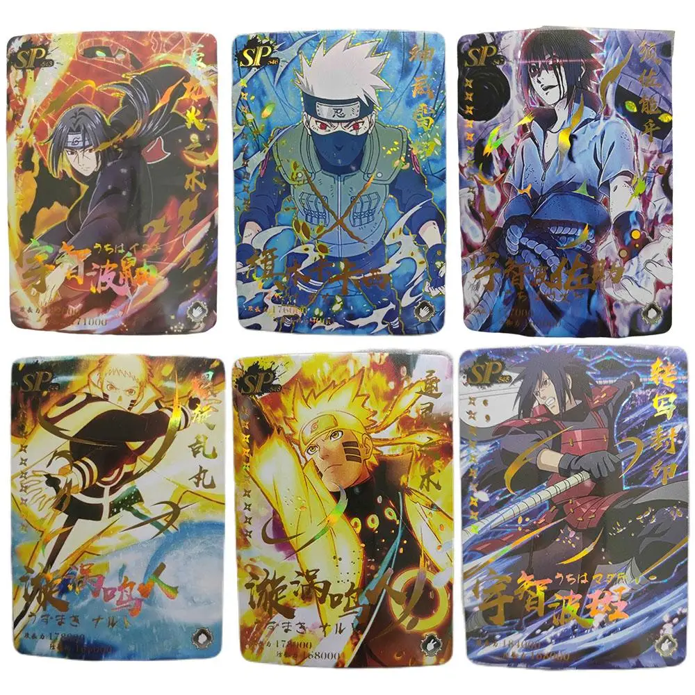 

Naruto Sp Full Set Ultra Rare Hot Stamping Flash Card Uchiha Itachi Hyuga Hinata Darui Hatake Kakashi Collectible Card Toy