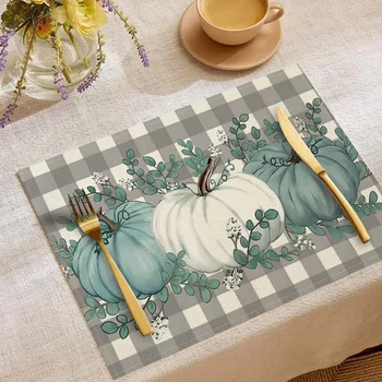 Pumpkin Maple Leaf Placemats 1