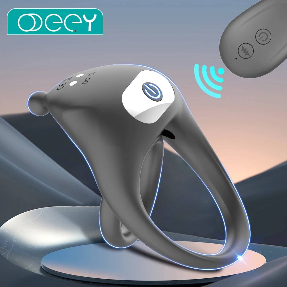Drahtlose Fernbedienung, vibrierender Penisring, Klitorisvibrator, 10, Vibration, Dual-Penisring für Männer, G-Punkt-Stimulator, Sexspielzeug für Paare