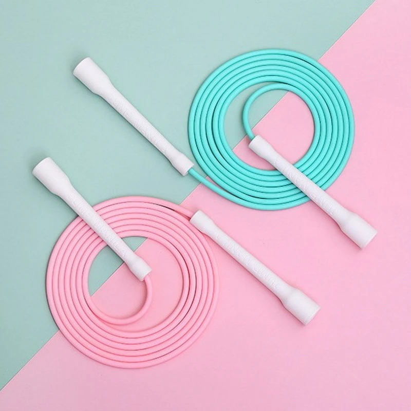 Long CC handle 15cm robust anti break easy hold beginner soft pvc jump rope skip freestyle elevate excersise fitness 2
