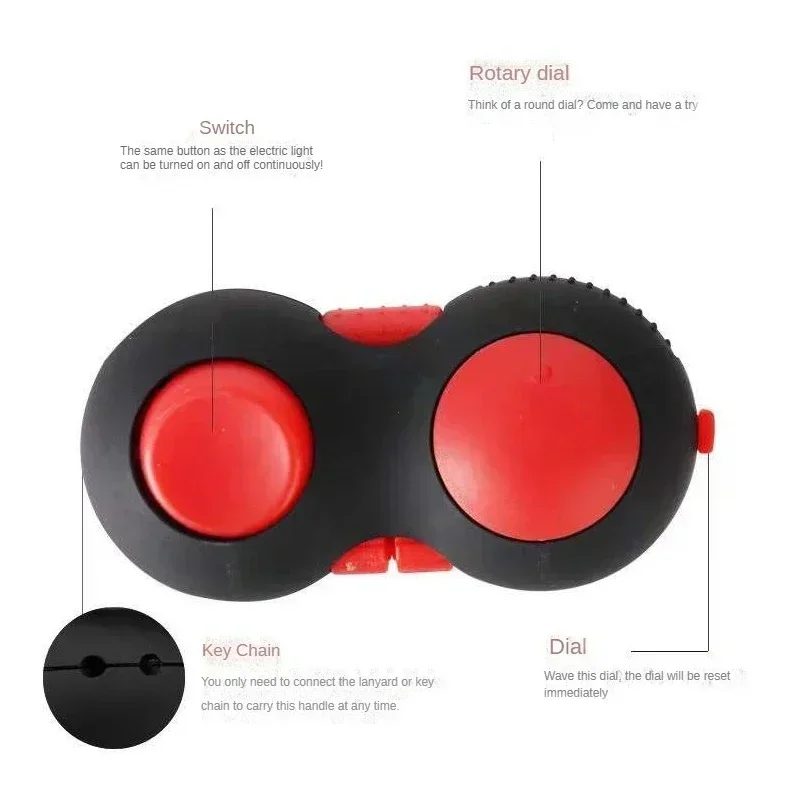 New Premium Quality Fidget Controller Pad Game Focus Toys Smooth ABS Plastic Stress Relief Squeeze Fun Hand Hot Interactive Gift