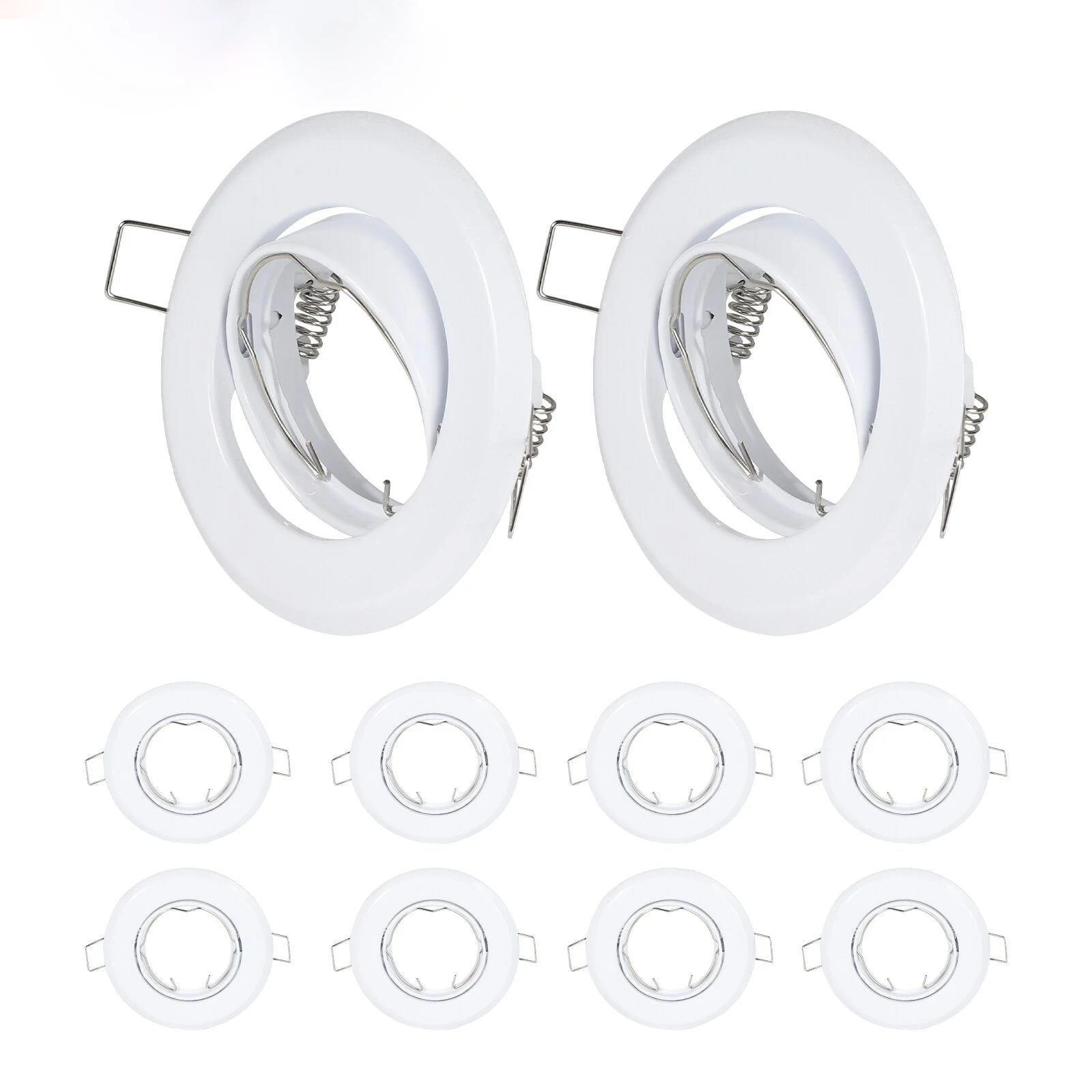 

Recessed LED 10pcs Ceiling Frame Single Ring Suit GU10/MR16 Downlight Bracket Holder Fixtures Spotlight Fitting