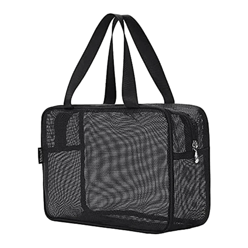 

Large-Capacity Bath Bag Mesh Drain Bath Bag Cosmetic Bag Portable Portable Storage Bag