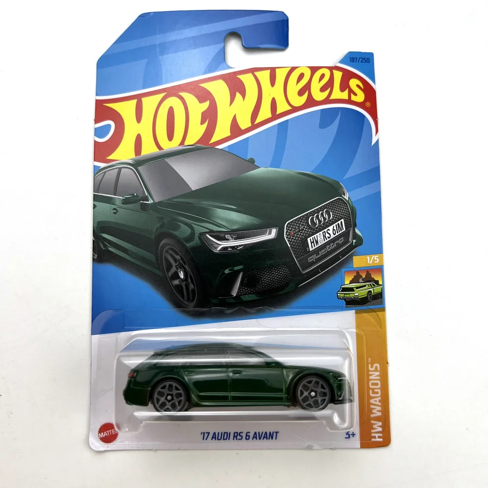 

2023-187 Hot Wheels Cars 17 AUDI RS 6 AVANT 1/64 Metal Die-cast Model Toy Vehicles