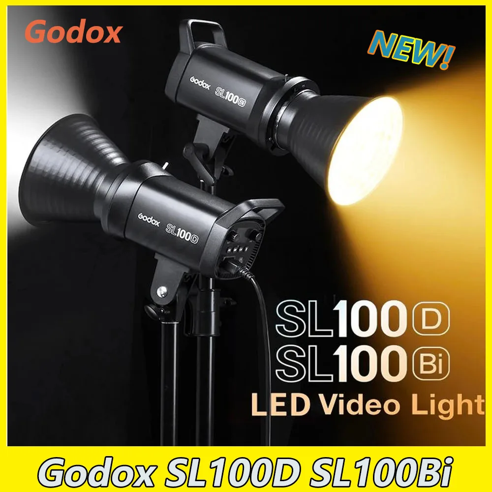 

Godox SL100D SL100Bi 100W 5600K SL Series LED Video Photography lights Outdoor Shooting Photography Lighting Bowens Mount