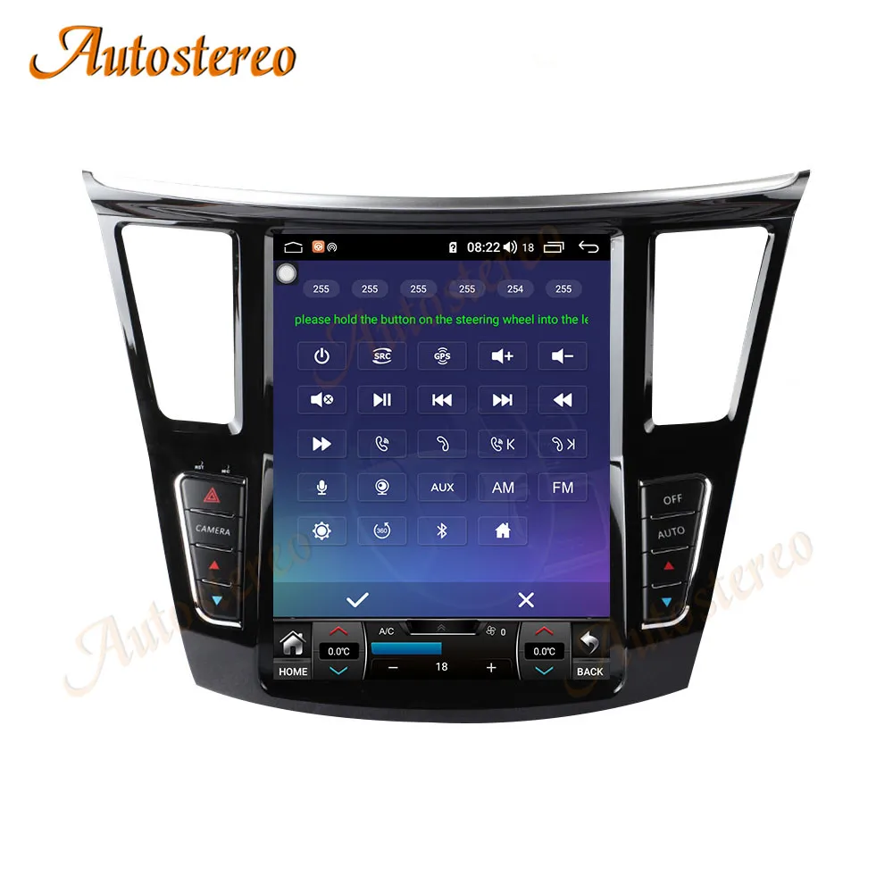 Android12 8 + 256G Автомобильный мультимедийный плеер для Infiniti QX60 JX35 2012 + Tesla радио GPS-навигация электронный головной прибор магнитофон
