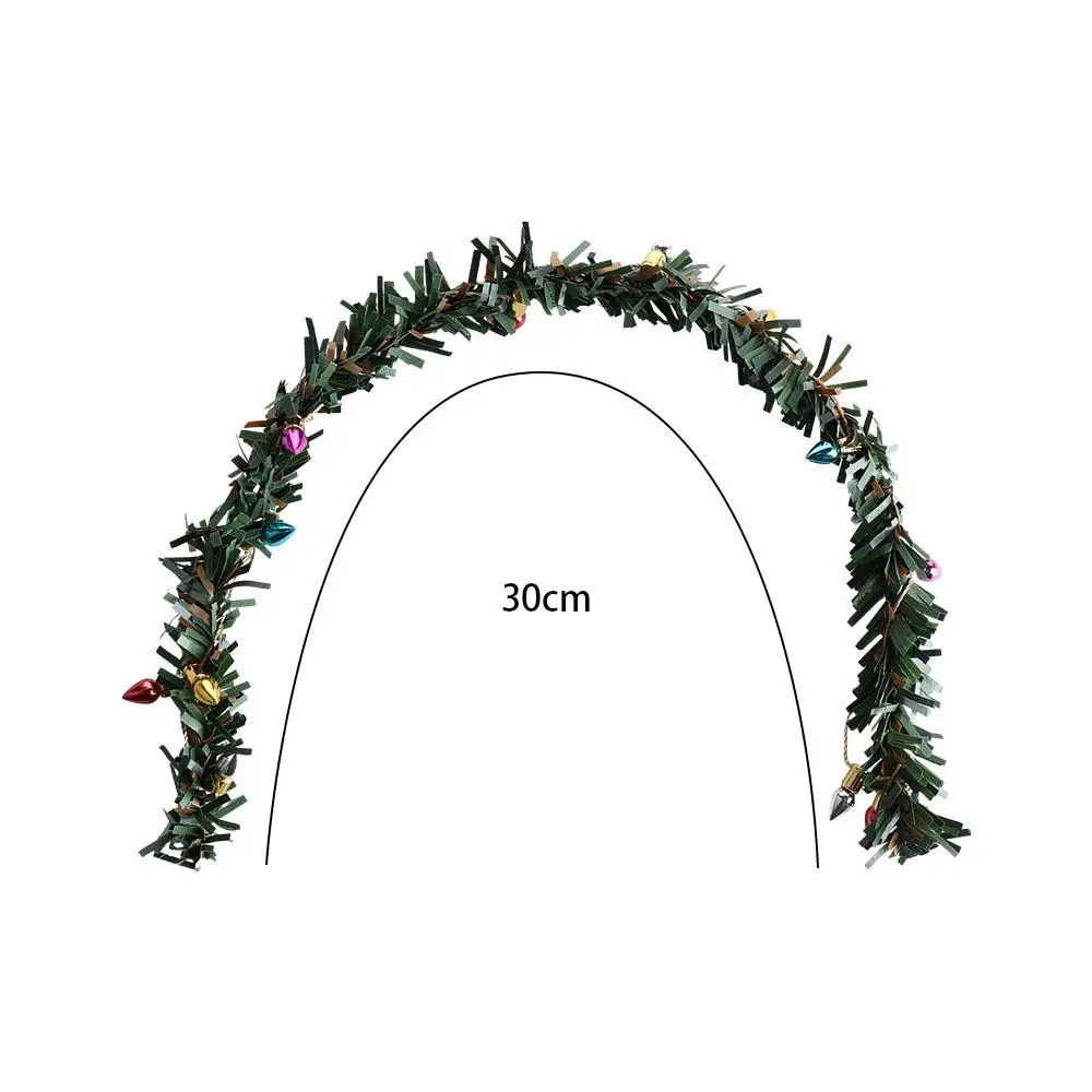 Simulation Dollhouse Lights Stripes Miniature 1:12 Mini Lights Stripes Mini 30CM Pine Branch Lights Stripes Christmas Decoration