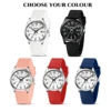 BIDEN Simple Casual Men's Quartz Watch Digital Edition Waterproof Calendar Luminous Silicone Strap Comes with Watch Box 6