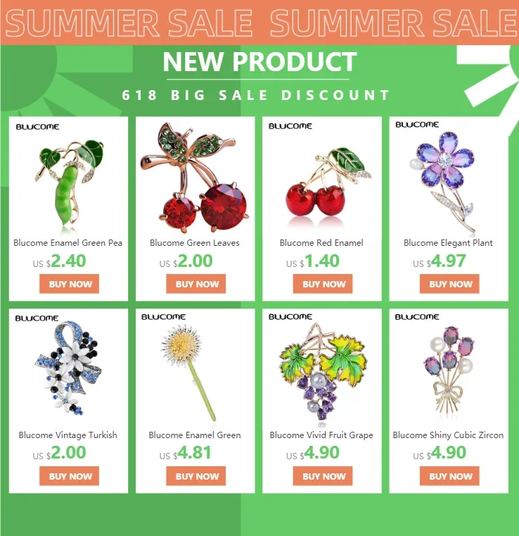 Blucome Beautiful Dandelion Shape Brooches Copper Cubic Zircon Jewelry Pins For Women Girls Clothes Scarf Hat Accessories