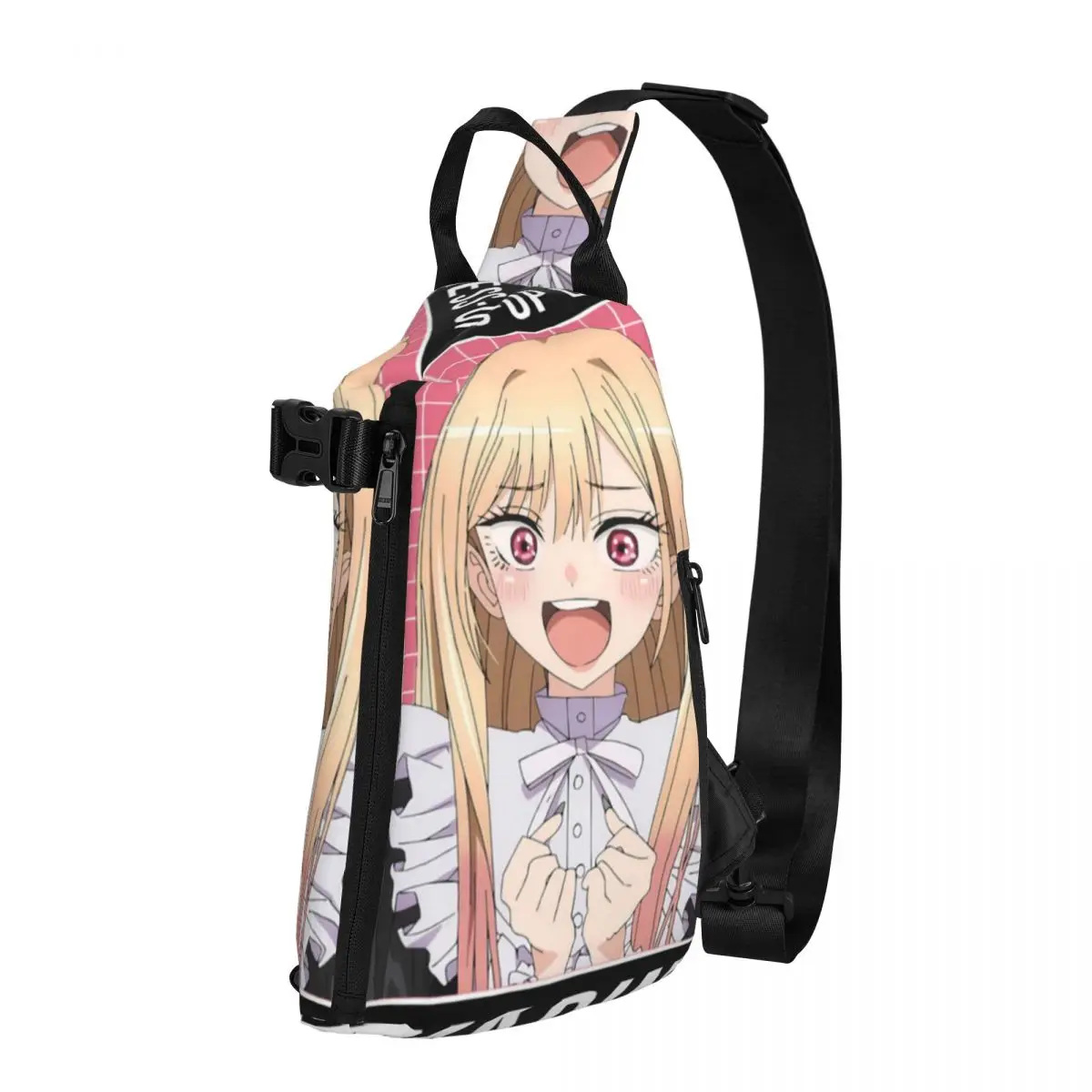 

Marin Kitagawa My Dress Up Darling Chest Bags Motorcycle Shoulder Bag Leisure Print Small Bag Business Outdoor Sling Bags