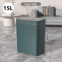 Non-contact narrow smart sensor trash can smart home 15L automatic bagging electronic trash can smart bathroom trash can white 1