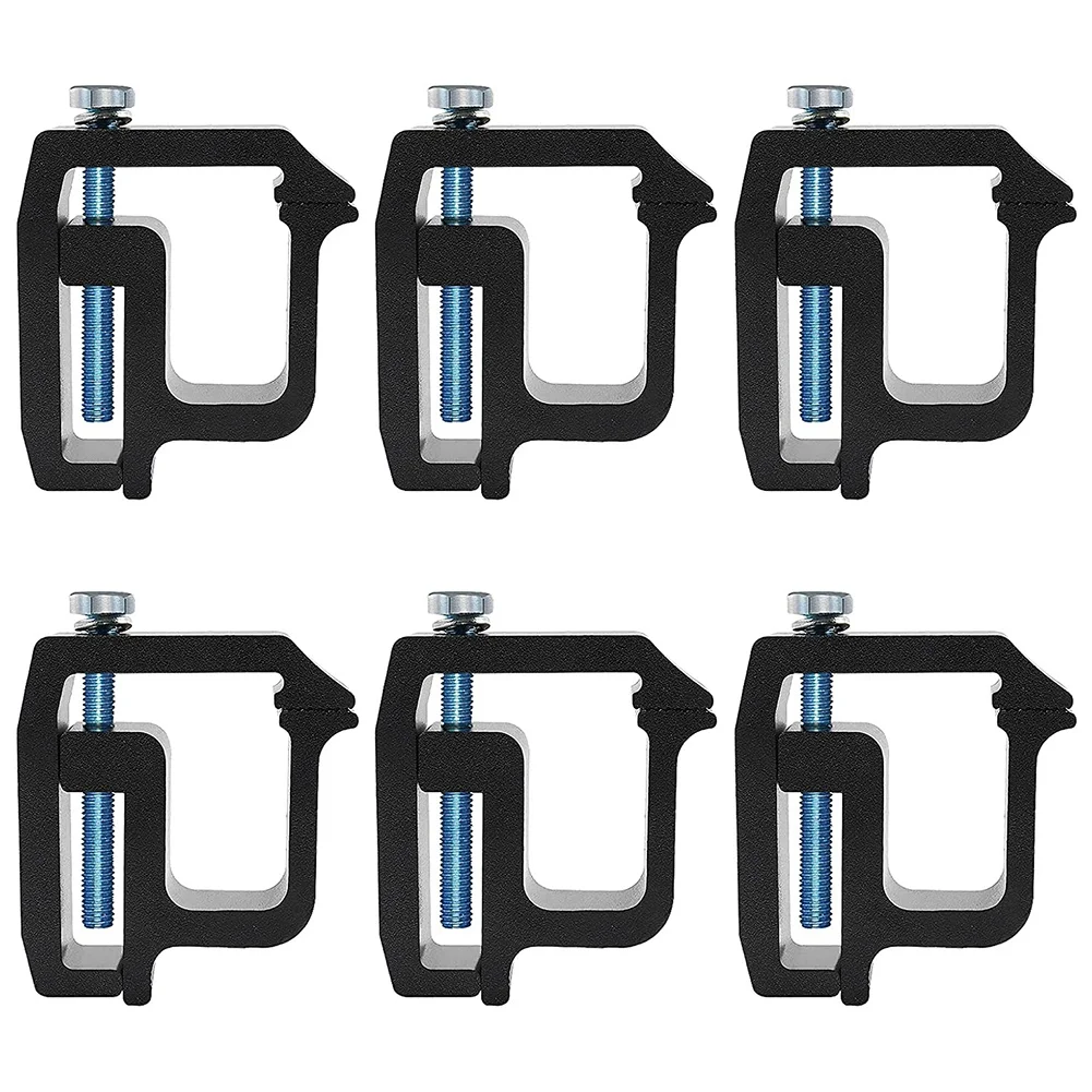 

6 PCS Mounting Clamps Rack Clamps Truck Cap Topper Camper Shell Heavy Duty for Chevy Dodge,Ram F150 Mitsubishi, Toyota