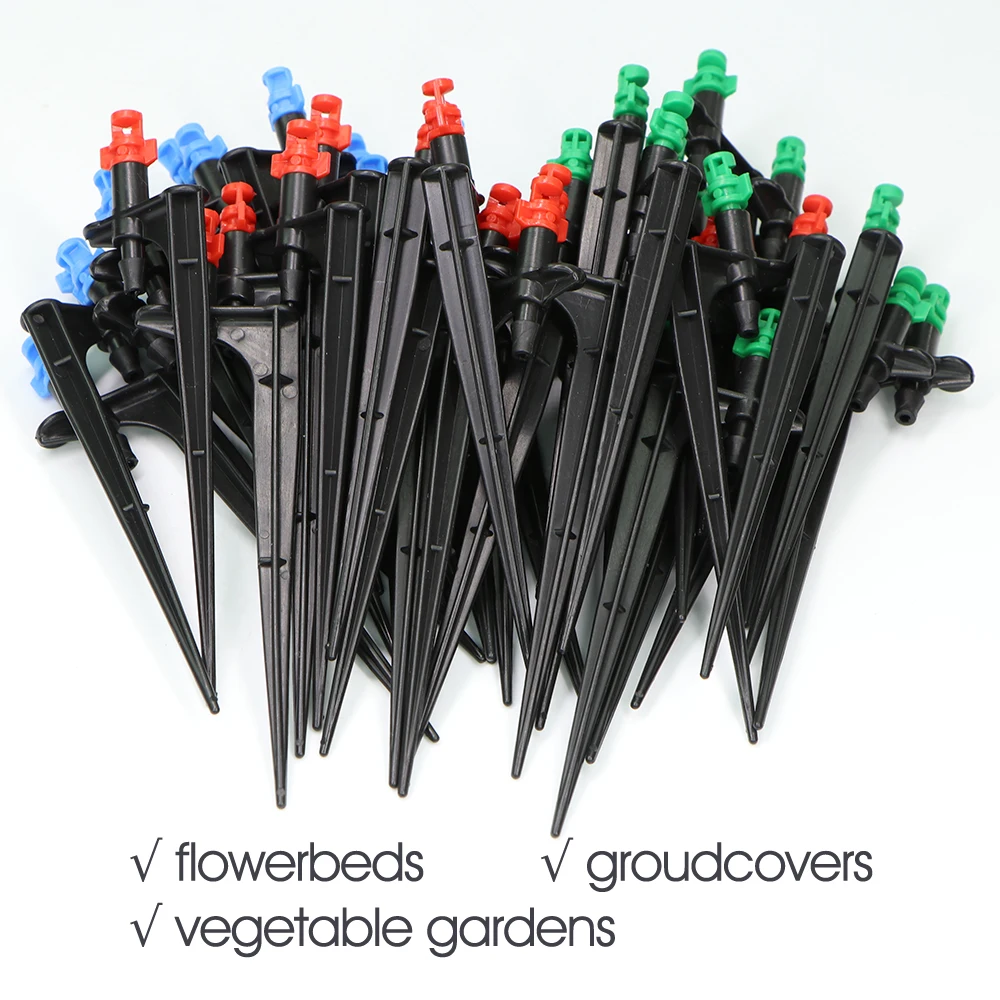 90/180/360 Degree misting nozzle 13cm stake sprinkler for 1/4"Hose garden irrigation sprinkler drip watering agriculture sprayer garden sprinkler irrigation sprinklers drip irrigation sprinklers garden irrigation nozzle garden sprayer nozzles