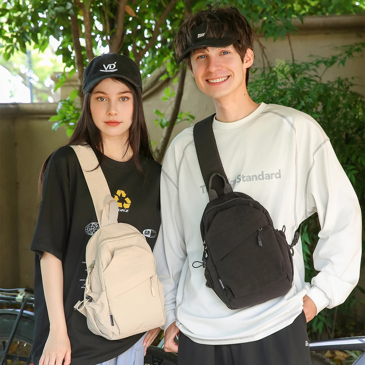 Men's Chest Bag, Fashion Chest Messenger Bag, Niche Waist Bag, Large Capacity Casual Commuter Shoulder Bag, Mountain Climbing