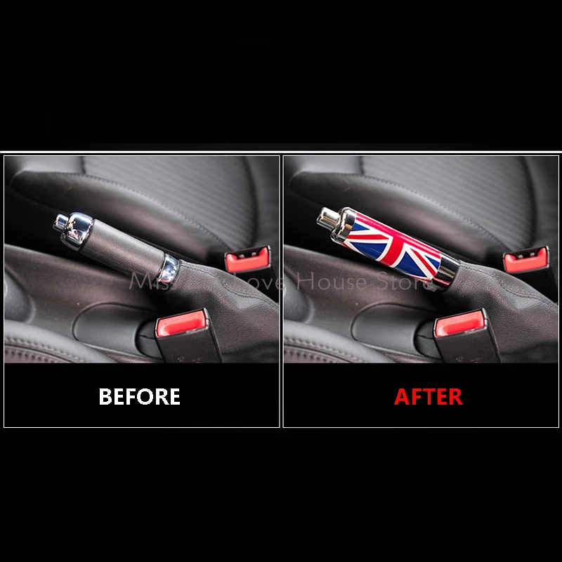 HandBrake Lever Decoration Cover For MINI CooperR50 R52 R53 R55 R56 R57 R58 R59 Hand brake Grips Manual Car Styling Accessories hand brake cover,car interior accessories