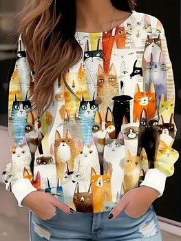 Women's Oversized Knitted Casual Sweatshirt Comfortable Loose Fit Pullover Long Sleeve Streetwear Fashion