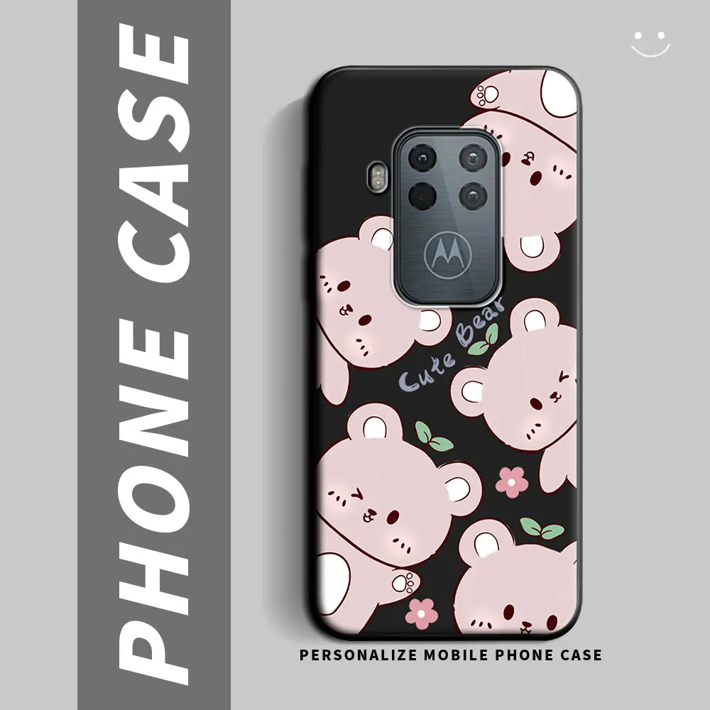 Shockproof Silicone TPU Phone Case - Durable Back Cover for Motorola Moto One Series
