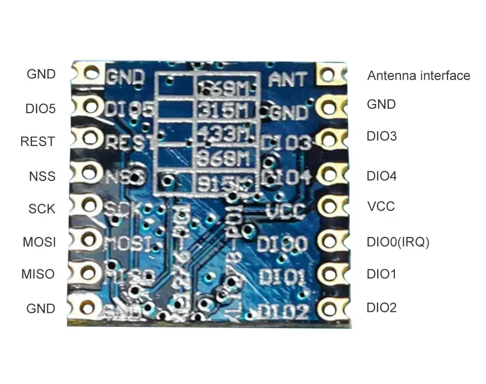 3 Stück/Set SX1276 868MHZ LoRa-Modul LoRaWAN Langstrecken-LoRa-Modul 868MHz/915MHz Spread-Spectrum-Transceiver ESP32 & GFSK – Detail 4