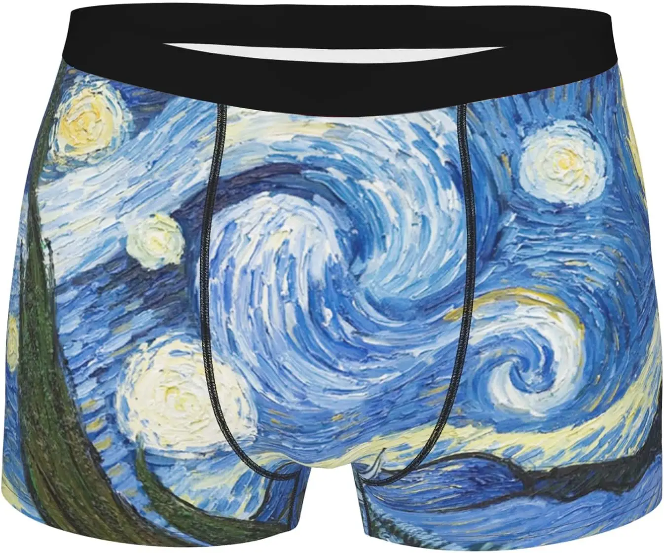 

Men's Briefs Underpants World Famous Painting Print Mens Soft Underwear,Comfy Breathable Short Trunk