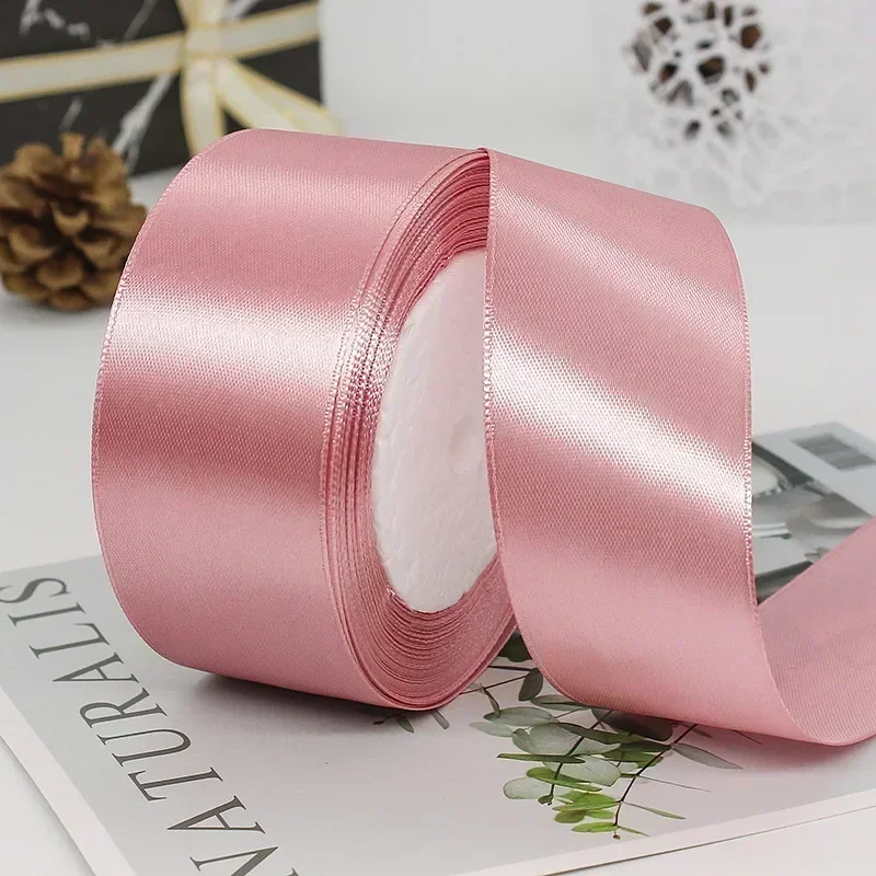Elegant Satin Ribbons for Decoration and Crafting - 25 Yards