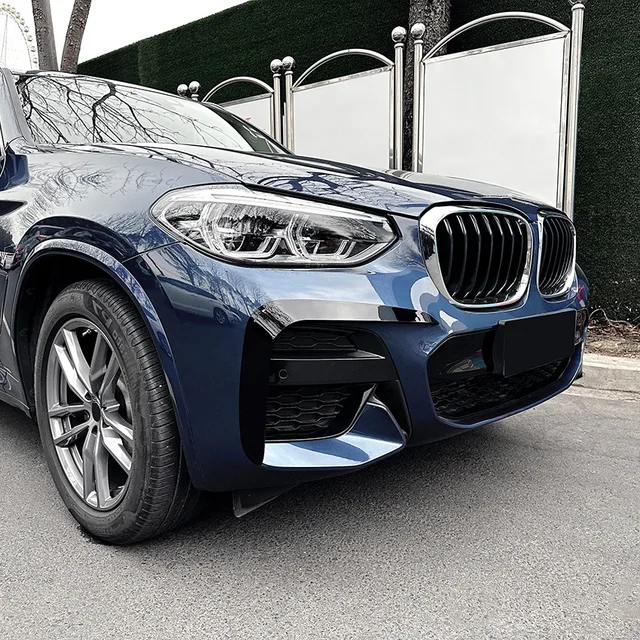 Carbon Fiber Front Bumper Air Vent Zierleisten Abdeckungen Für BMW X3 G01  M-Sport 2018 2019 Auto Front Air vent Zierleisten Canards Niedrigeren  Grills - AliExpress