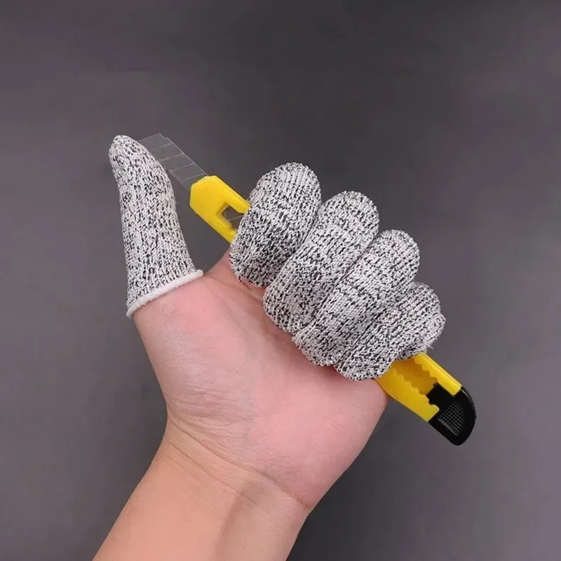 Anti-cut Finger Protector 10 Pcs Finger Cover Kitchen Tool Thumb Knife Picker Cover F Protection Cutting Gadgets