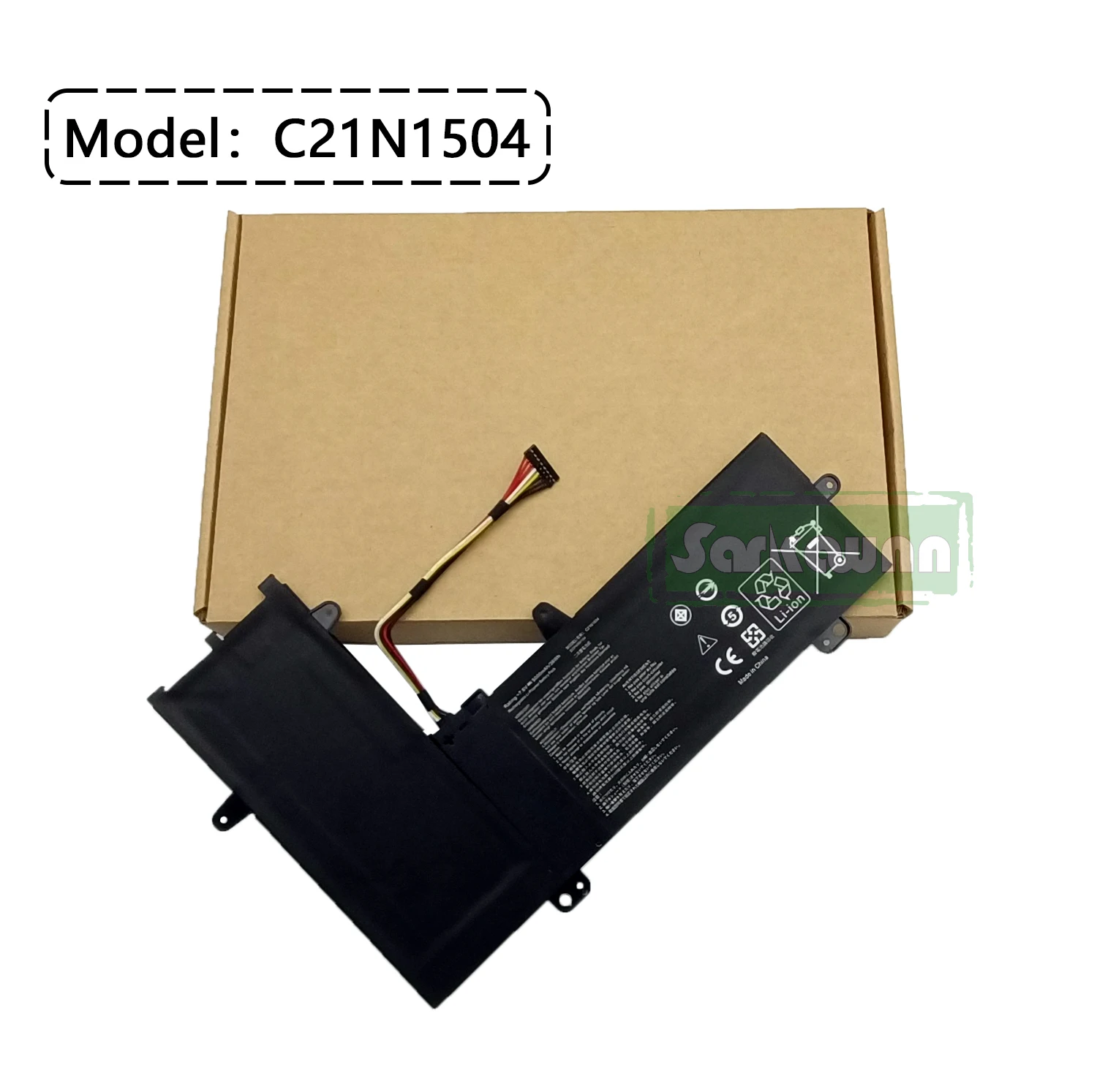 Bateria do Portátil Células para Asus Tp200safety Vp0110ts Tp200sa-fv0130t Tp200safety V0130t Série Sarkawnn-c21n1504 - Imagem 4
