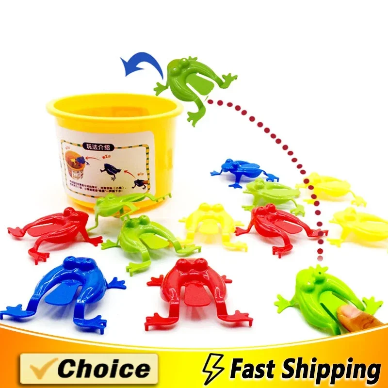 10-20Pcs Jumping Frog Bounce Fidget Toys Kids Novelty Assorted Stress Reliever Toys Children Birthday Gift Party Favor fidget toys