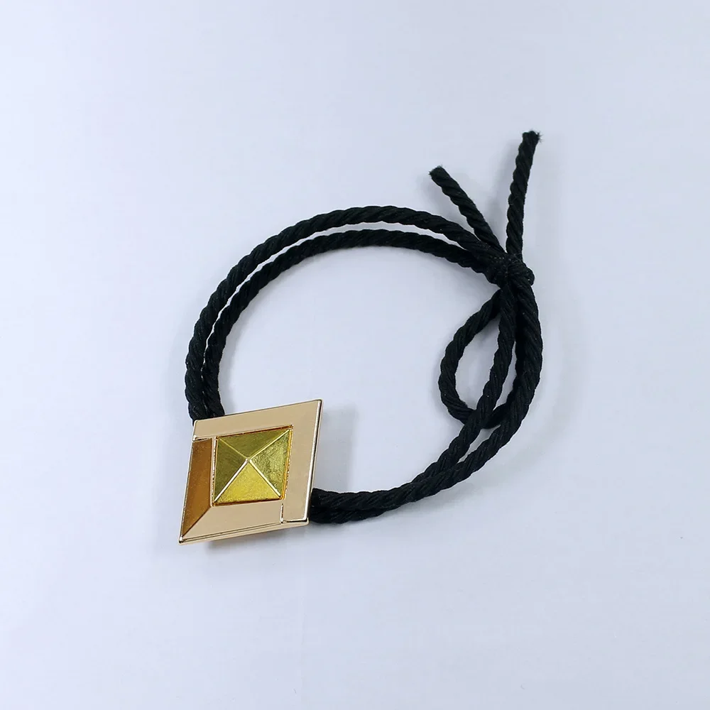 Genshin Impact Zhongli Diamond Shape Hair Rope Lady The Hair Tail Hairstyle Hairpins Women Bobby Pins Copslay Hair Accessories