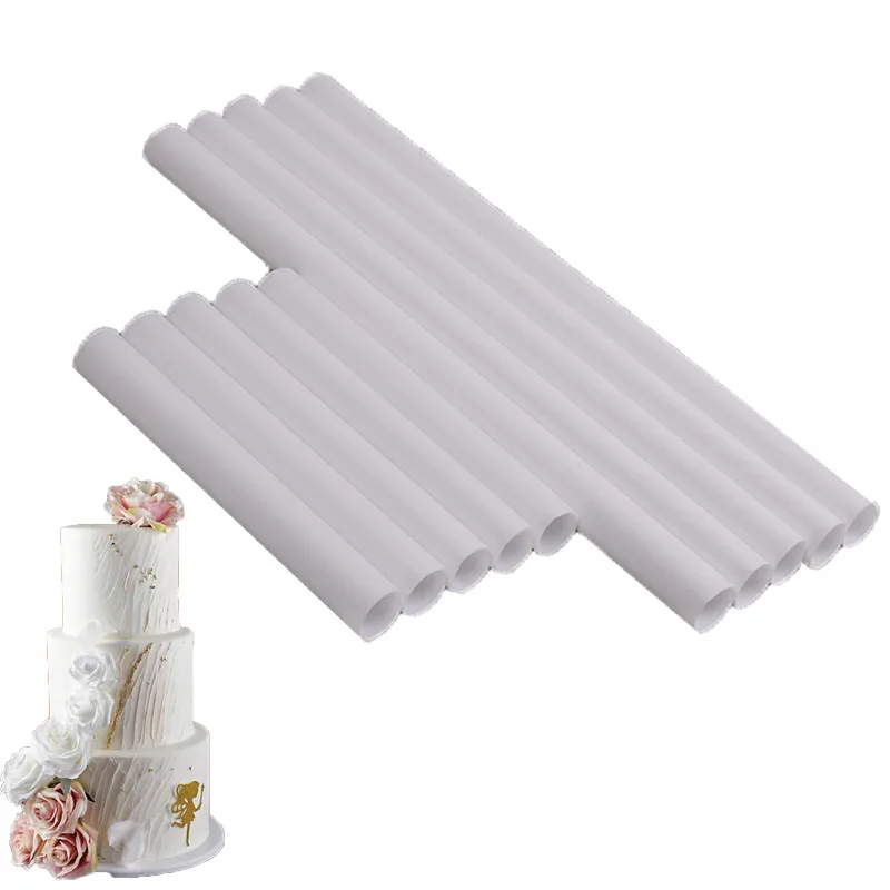 10Pcs 24cm 30cm Plastic Reusable Cake Dowels White Plastic Cake