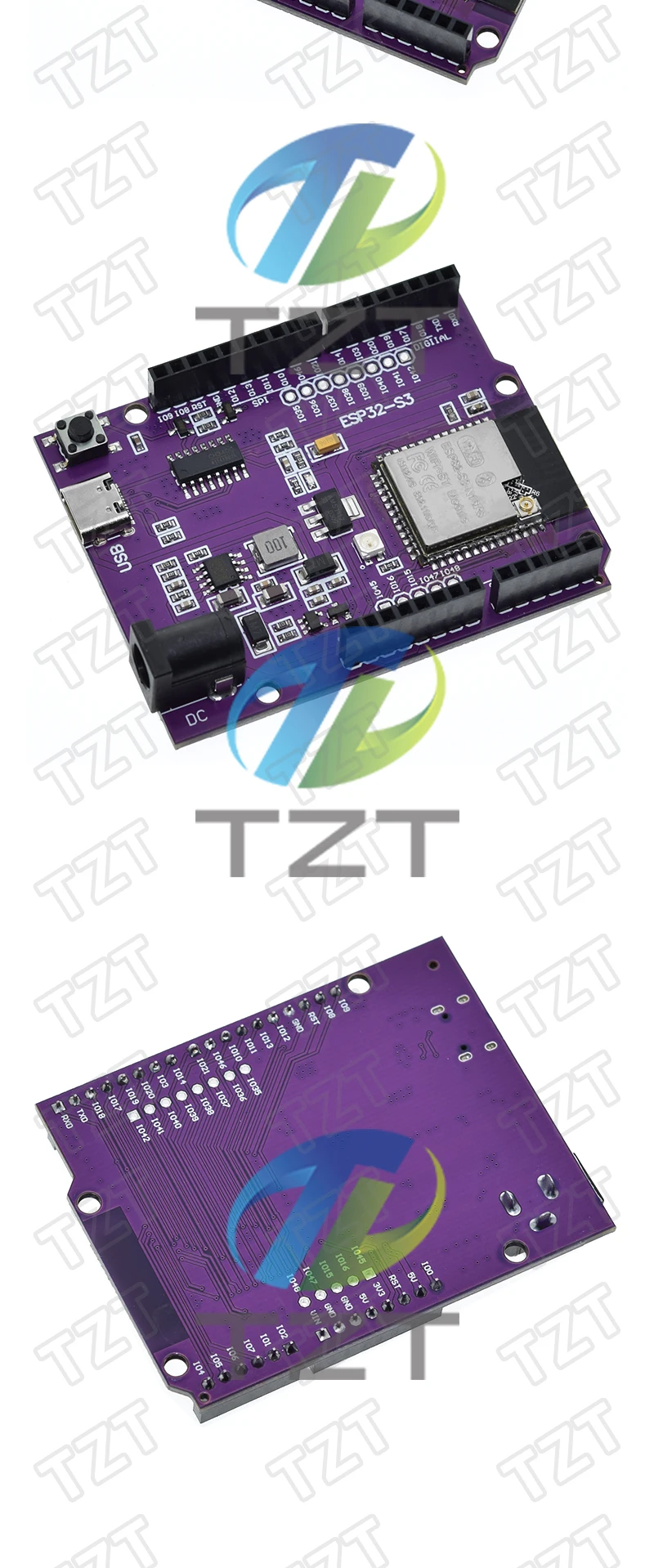 TZT D1 ESP32-S3 WiFi + Bluetooth 16 MB Flash UNO D1 R3 Board Modul CH340 N16R8 Für ESP32 ESP-32 entwicklungsboard – Detail 9