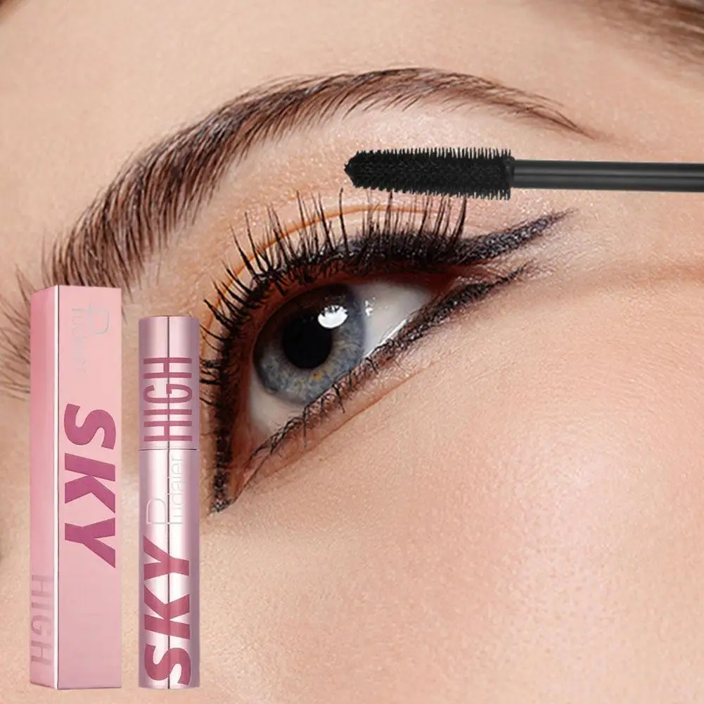 1 Pc Waterproof 4D Sky Mascara Volume Eyelash Extensions Beauty Silk Lasting Long Makeup Cosmetics Makeup Fiber Black Lash K4J1 beauty 4d silk fiber lash mascara volume waterproof mascara rimel 3d mascaras extension thick long curling eyelash cosmetics