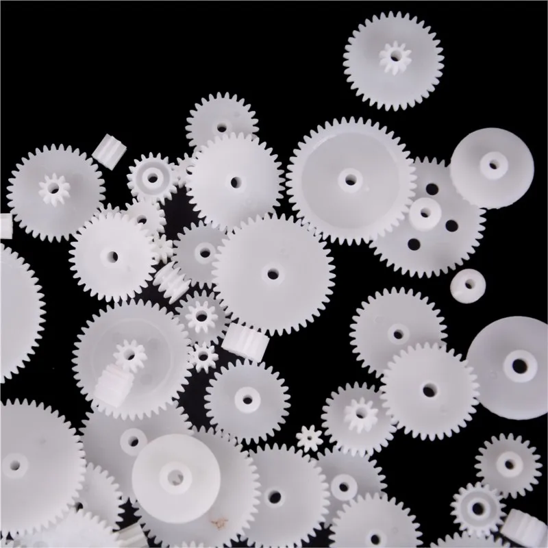 58Pcs/set Toothed Wheels WSFS Gears Plastic All Module 0.5 for Robot Parts DIY Accessories for Transmission Gear