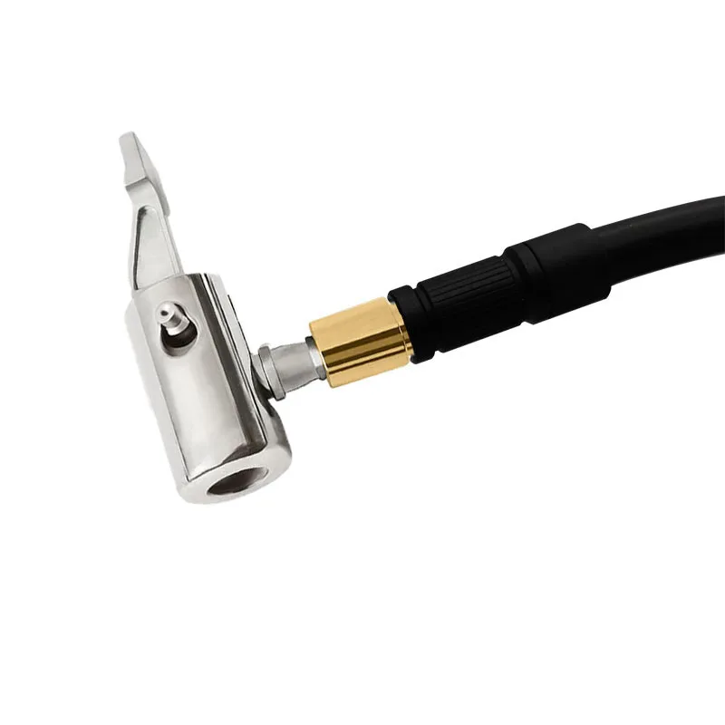 1pcs Portable Air Pump For Auto Tire Air Chuck Compressor Tire Inflator Tire Chuck With Barb