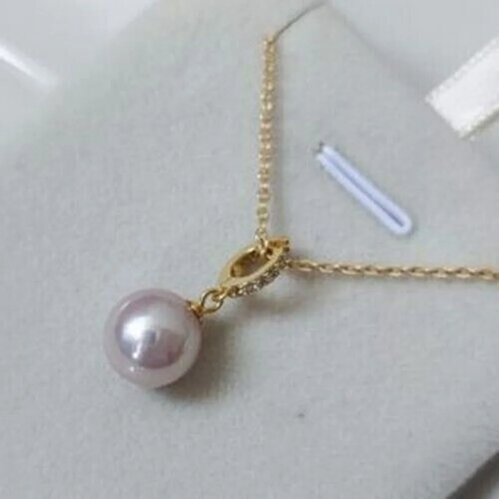 

CHARMING AAA 9-10mm 10-11MM 11-12mm 12-13mm NATURAL southsea white round PEARL PENDANT NECKLACE 18"