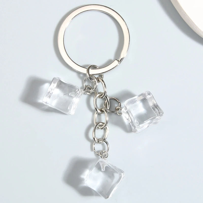 Accessories Ice Key Chain | Souvenir Keychain Resin | Key Chains Keys Cube  - New - Aliexpress