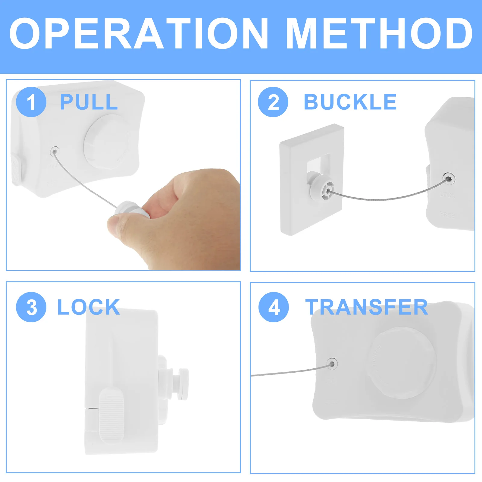 Retractable Clothesline 5M Anti-Sag Clothes Drying Laundry Line Indoor Space Saving Wall-mounted Invisible Clothesline clothing drying rope clothes drying line