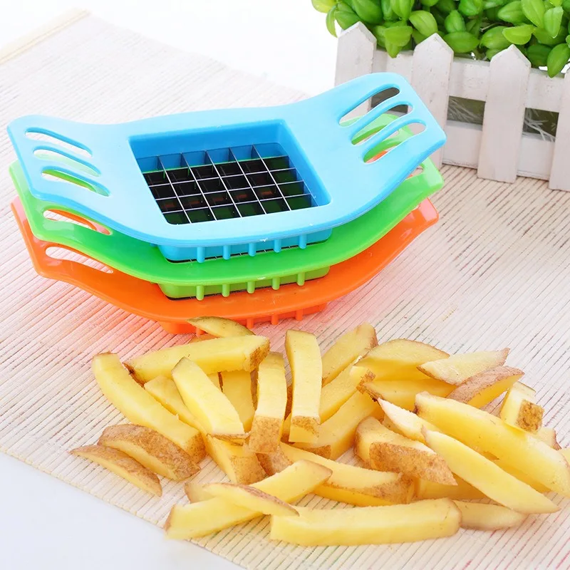 New Stainless Cutter Slicer Masher Steel Potato Vegetable Cutting Device Square Slicers Cut Fries Kitchen Tool Cooking Gadgets - Image 2