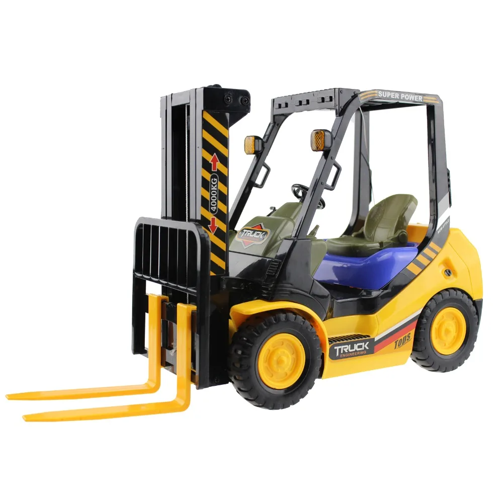 RC Car Truck Forlift 2.4G 4Wd 6Ch Radio Controlled Fork Shovel Truck Lift Pallets Engineering Vehicle Model Electronic Hobby Toy 4