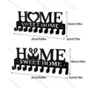 Metal Key Holder Hooks Wall Hanging Attractive Wall Mounted Coat Rack Home Wall Hanger Appropriate Iron Art Decor for Front Door 6