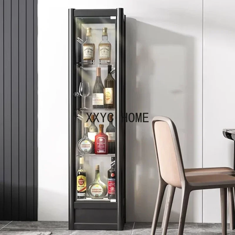 Glass Display Showcases Wine Cabinets Bar Shelf Glass Rack Wine Cabinet Living Room Counter Vitrinas De Vidrio Decoration