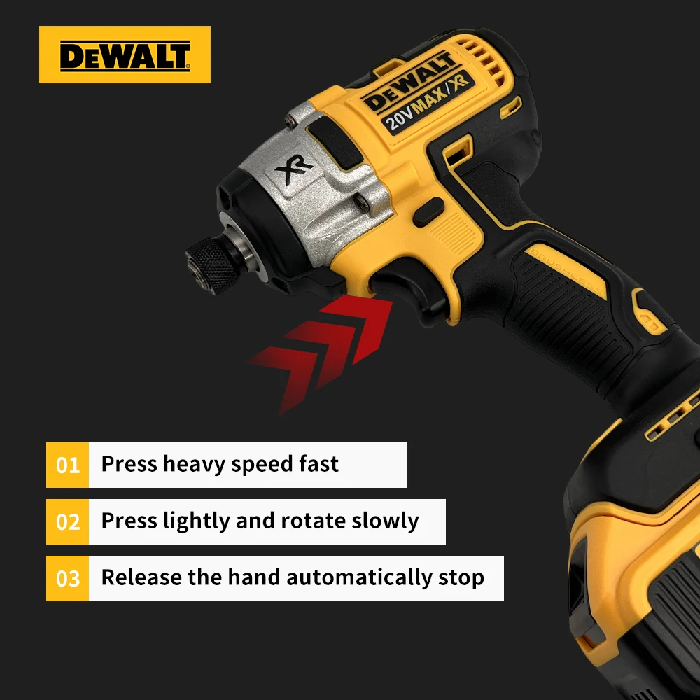 DEWALT Electric Drill Tools 205 N.M Impact driver Cordless Brushless Motor Power Tool For Dewalt DCF887 20V Battery 5